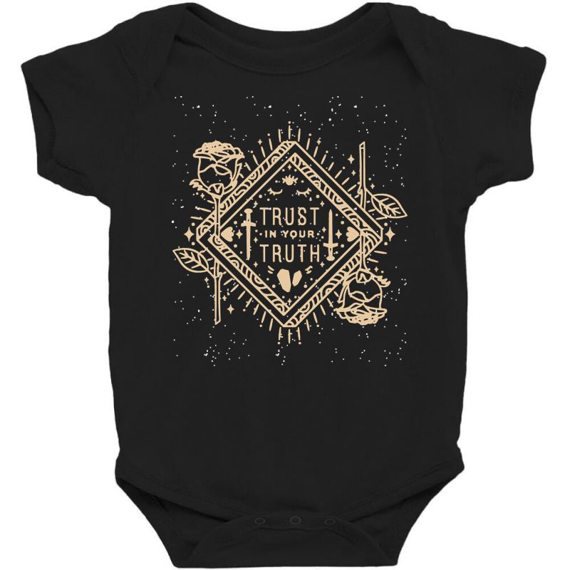 Tarot T  Shirt Trust In Your Truth Tarot Horoscope Spiritual Cosmos Un Baby Bodysuit by elephantjellyfish | Artistshot