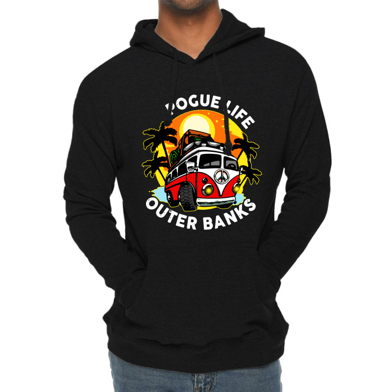 Pogue Surf Life Outer Banks Outer Banks Lightweight Hoodie by John Martabak | Artistshot