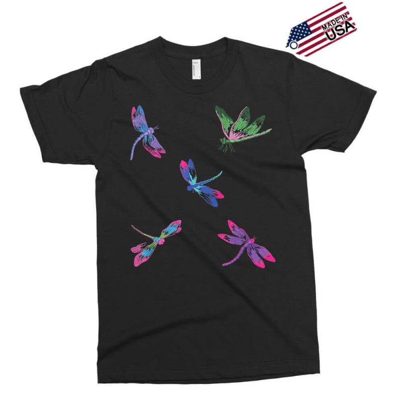 Dragonflies Machine Embroidery T Shirt Exclusive T-shirt | Artistshot