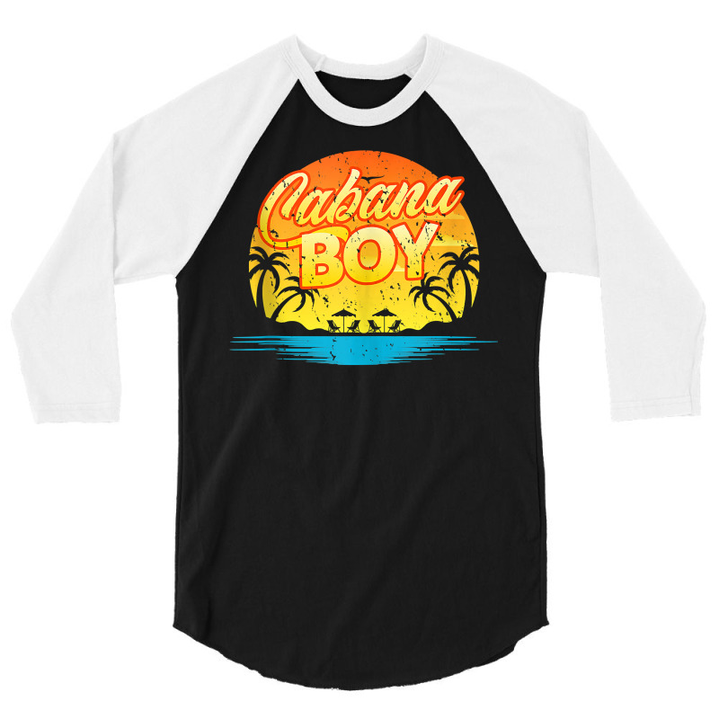 Mens Cabana Boy Pool Party Gift Tank Top 3/4 Sleeve Shirt by adrienskradski | Artistshot