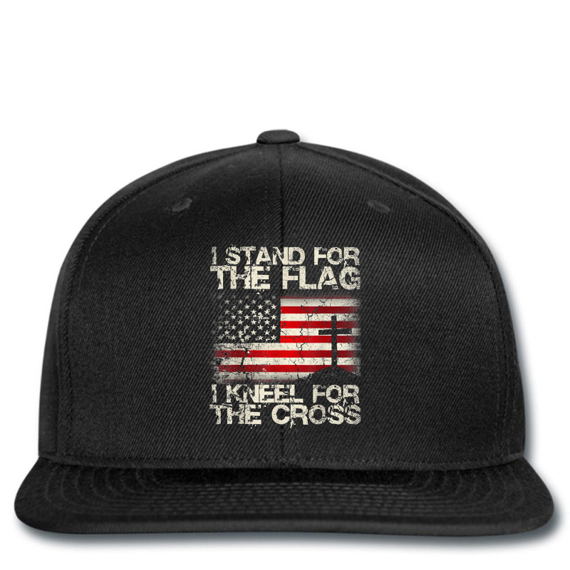 Patriot I Stand For The Flag I Kneel For The Cross Military T Shirt Printed hat by jacolepachew | Artistshot