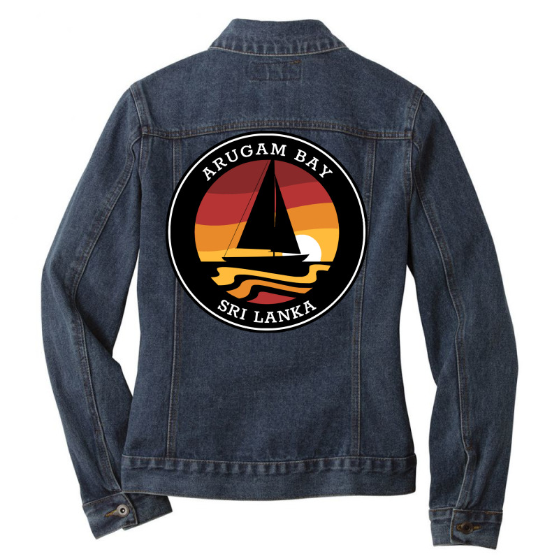 Arugam Bay T  Shirt Arugam Bay Sailing T  Shirt Ladies Denim Jacket by quarreleducated | Artistshot