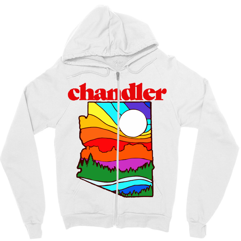 Chandler Arizona Vintage Nature Design Zipper Hoodie | Artistshot