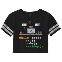 While Dead Eat Code Sleep Programmer Pullover Hoodie Scorecard Crop Tee | Artistshot