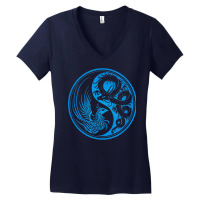 Dragon Phoenix Ying Yang T Shirt Women's V-neck T-shirt | Artistshot