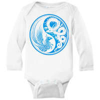 Dragon Phoenix Ying Yang T Shirt Long Sleeve Baby Bodysuit | Artistshot