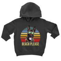 Belgian Malinois Summer Beach Vibe T  Shirt Beach Please Belgian Malin Toddler Hoodie | Artistshot