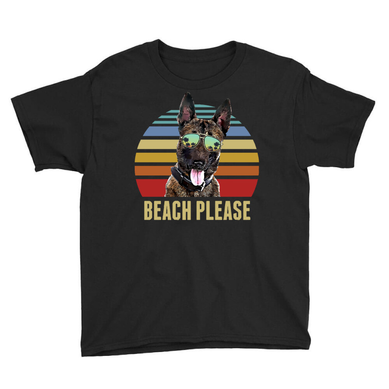 Belgian Malinois Summer Beach Vibe T  Shirt Beach Please Belgian Malin Youth Tee by quarreleducated | Artistshot