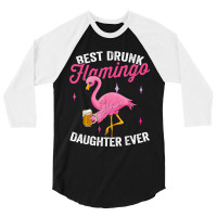 Flamingo Drunk Flamingo Flamingo Drinking Beer 546 3/4 Sleeve Shirt | Artistshot