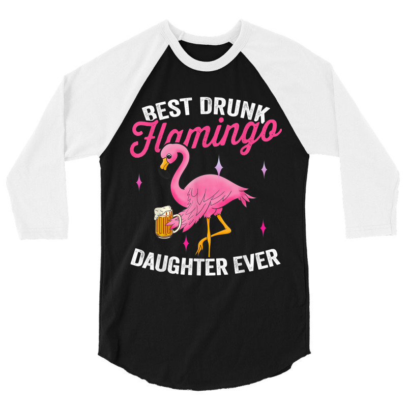 Flamingo Drunk Flamingo Flamingo Drinking Beer 546 3/4 Sleeve Shirt by criticizematter | Artistshot