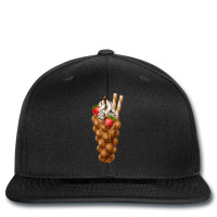 Eggette Bubble Waffle Strawberry Cream T  Shirt Egg Bubble Waffle Vani Printed Hat | Artistshot