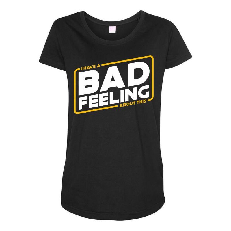 Bad Feeling Maternity Scoop Neck T-shirt | Artistshot