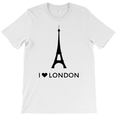I Love London Funny T-shirt Designed By Heart Eye