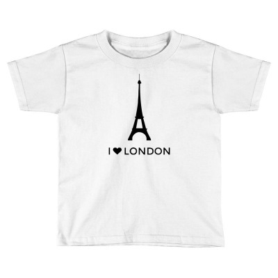 I Love London Funny Toddler T-shirt Designed By Heart Eye
