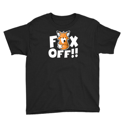 Fox Off Youth Tee Designed By Ronz Art