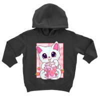 Strawberry Milkshake Cat For Women Girls, Kawaii Anime Neko T Shirt Toddler Hoodie | Artistshot