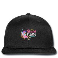 Flamingo Beach Please Flamingo Drinking Lover Summer Vacation Printed Hat | Artistshot