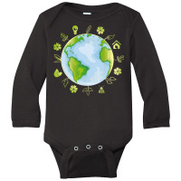 Natural Reserve T Shirtnature Conservation Climate Protection Environm Long Sleeve Baby Bodysuit | Artistshot