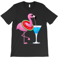 Flamingo Flamingo Drink Hello Summer Time Funny For Kids T-shirt | Artistshot