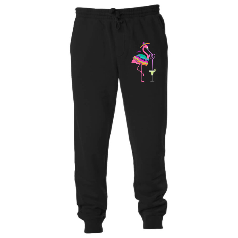 Flamingo Flamingo Drinking Margarita Mexican Poncho Cinco De Mayo 310 Unisex Jogger by criticizematter | Artistshot