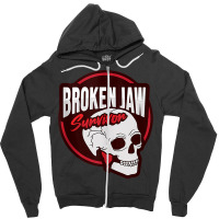 Broken Jaw Recovery Design For A Broken Jaw Survivor Tank Top Zipper Hoodie | Artistshot