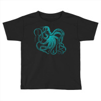 Vintage Octopus Cool Retro Marine Biologist Ocean Sea Life Tank Top Toddler T-shirt | Artistshot