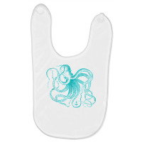 Vintage Octopus Cool Retro Marine Biologist Ocean Sea Life Tank Top Baby Bibs | Artistshot