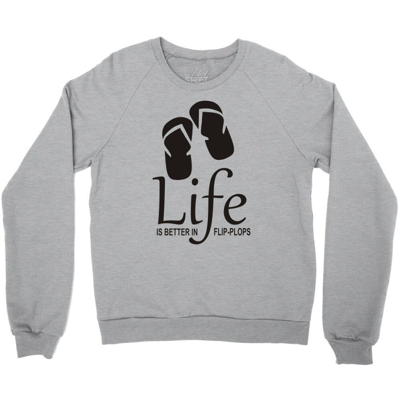 Funny Life Of Flip Plops Crewneck Sweatshirt | Artistshot