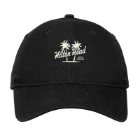 Hilton Head Island South Carolina Vintage 70s Palm Trees Gra T Shirt Adjustable Cap | Artistshot