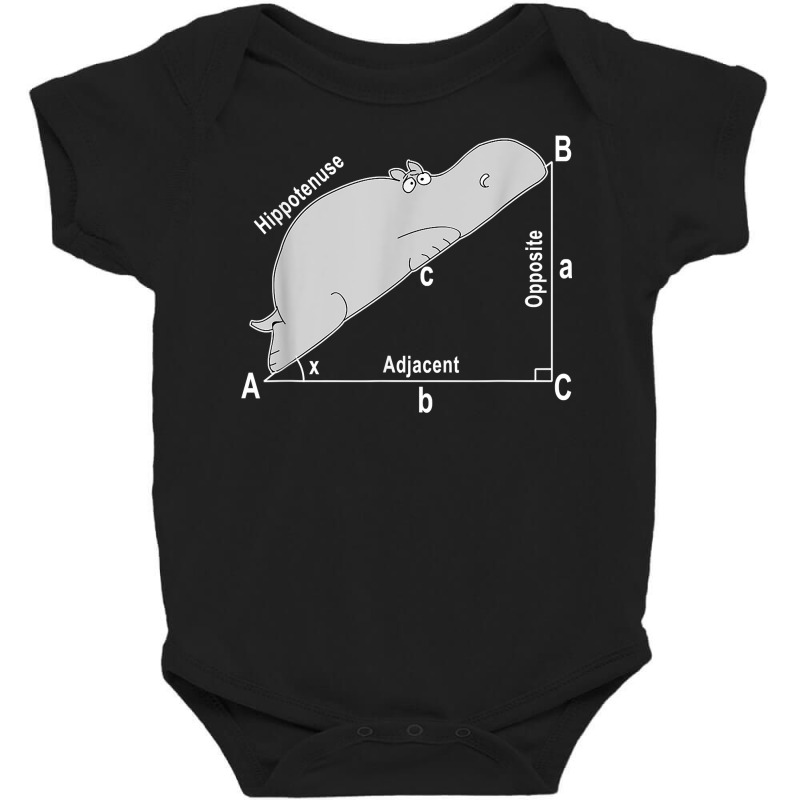 Hippo Math Analytical Funny Sarcasm Humor Teacher T Shirt Baby Bodysuit by aryanahjerich | Artistshot