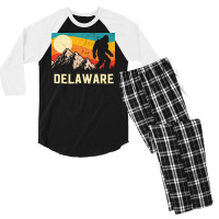 Delaware Bigfoot Sasquatch T  Shirt Delaware Bigfoot Sasquatch Mountai Men's 3/4 Sleeve Pajama Set | Artistshot