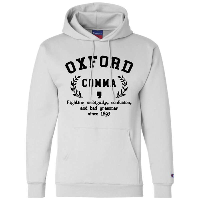 Funny English Grammar Nerd Champion Hoodie by Alitaz | Artistshot