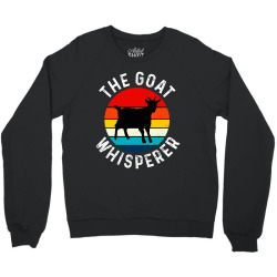goat whisperer funny goat lover vintage Crewneck Sweatshirt | Artistshot