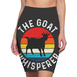 goat whisperer funny goat lover vintage Pencil Skirts | Artistshot
