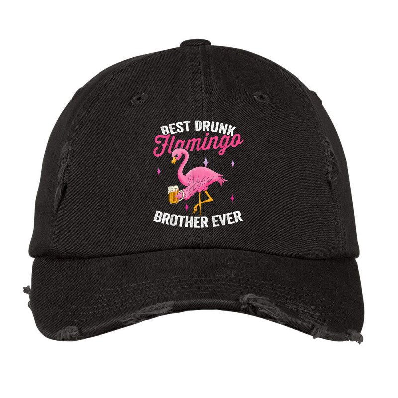 Flamingo Drunk Flamingo Flamingo Drinking Beer Vintage Cap by urethrapricey | Artistshot