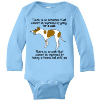 The Love Dog Long Sleeve Baby Bodysuit | Artistshot