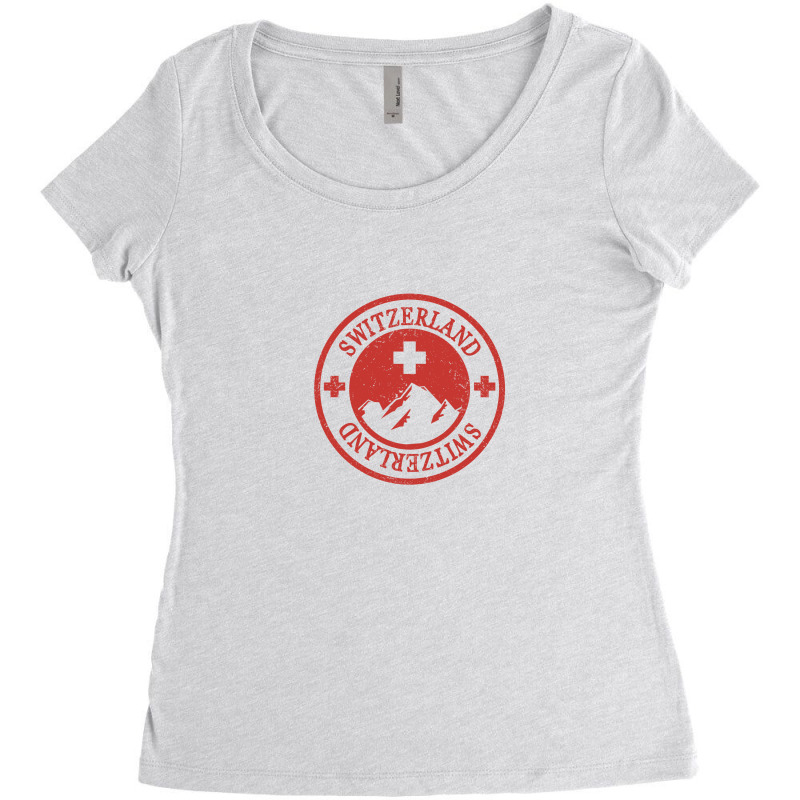 Switzerland Women's Triblend Scoop T-shirt | Artistshot