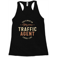 Funny Awesome Traffic Agent Job Occupation Racerback Tank | Artistshot