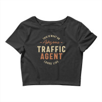 Funny Awesome Traffic Agent Job Occupation Crop Top | Artistshot