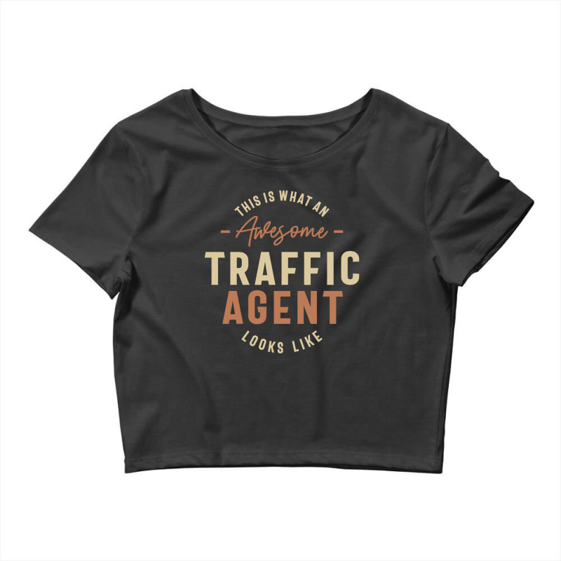 Funny Awesome Traffic Agent Job Occupation Crop Top by cidolopez | Artistshot