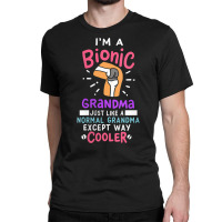 Womens Knee Replacement Bionic Grandma After Surgery Gift V Neck T Shi Classic T-shirt | Artistshot