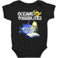 Oceans Of Possibilities Summer Reading 2022 Anglerfish Kids T Shirt Baby Bodysuit | Artistshot