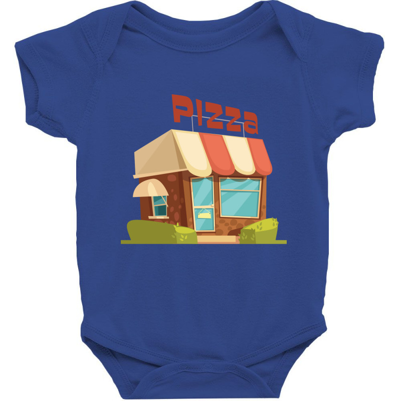 Cool,cartoon,casual,pizza,shop Baby Bodysuit by pertama | Artistshot