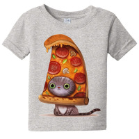 Cool,cat,kitten,pizza,drawing Baby Tee | Artistshot