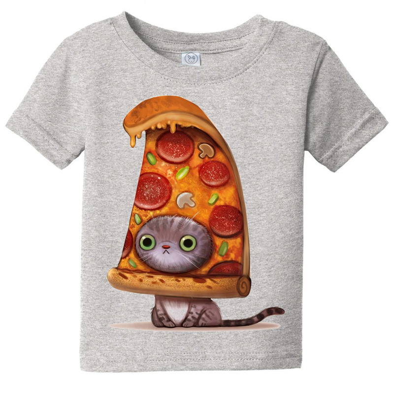 Cool,cat,kitten,pizza,drawing Baby Tee by pertama | Artistshot