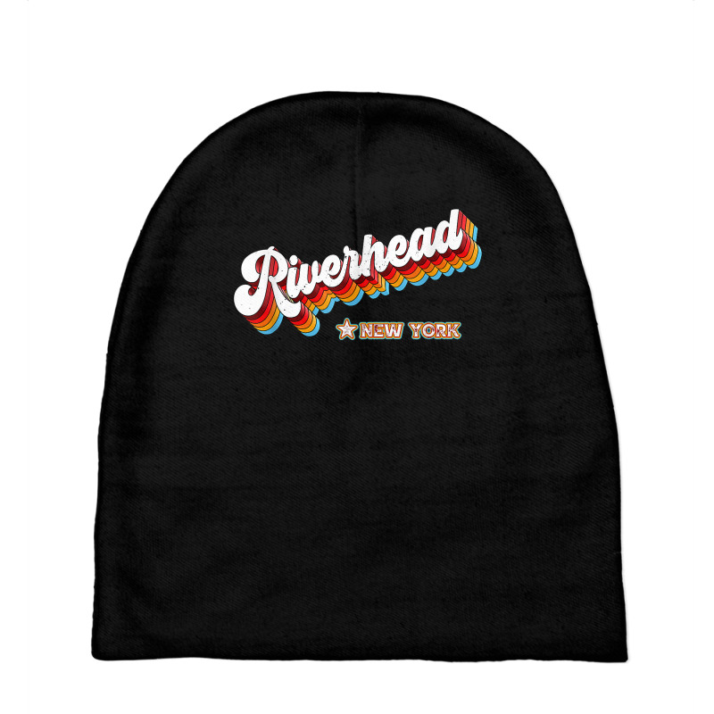 Retro 80s Riverhead New York Ny T Shirt Baby Beanies | Artistshot