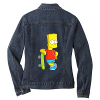 Bart Simpson Ladies Denim Jacket | Artistshot