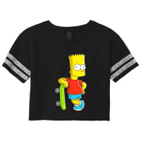 Bart Simpson Scorecard Crop Tee | Artistshot