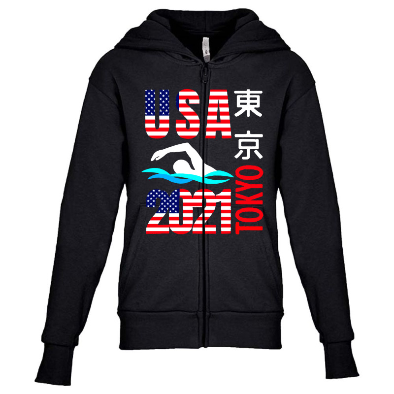 Usa 2021 Sports America Youth Zipper Hoodie | Artistshot