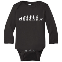 Evolution Black And Tan Coonhound Walker Long Sleeve Baby Bodysuit | Artistshot